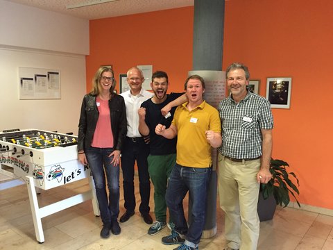 Bild des Kickerturniers im Jugendhaus Stapf in St. Leonhard, Nürnberg