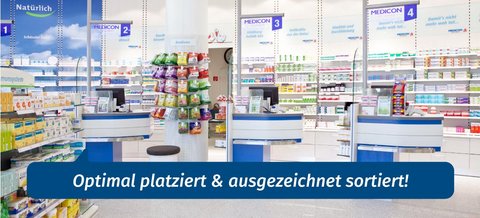 Optimal plaziert und ausgezeichnet sortiert!