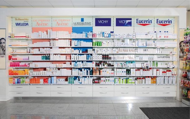 Ansicht Produktplatzierung Kosmetik
